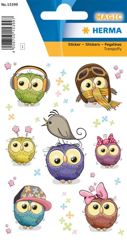 Eulenkinder Sticker Transpuffy